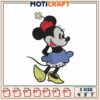 Minnie Mouse Embroidery Design for Craft Projects in Multiple Sizes