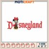 Minnie Mouse Disneyland Embroidery Design