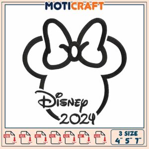 Minnie Mouse Disney 2024 Embroidery