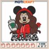 Minnie Mama Hoodie Embroidery Design