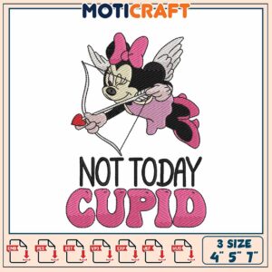 Minnie Cupid Embroidery Design