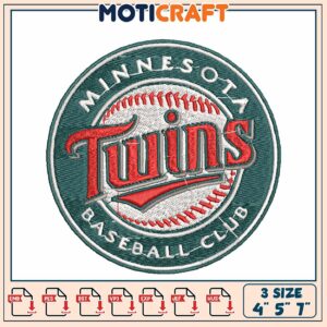 Minnesota Twins Embroidery Design