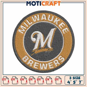 Milwaukee Brewers Embroidery Design