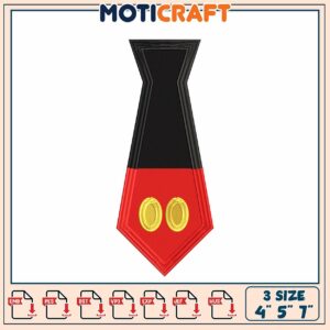 Mickey Mouse Tie Embroidery Design