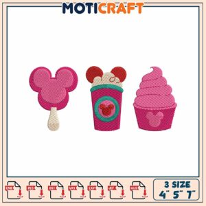 Mickey Mouse Treats Embroidery Design