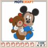 Mickey Mouse Teddy Bear Embroidery Design