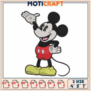 Mickey Mouse Embroidery Pattern for Fun Creative Projects