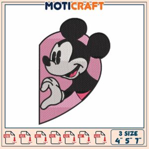 Mickey Mouse Embroidery Design Digital Download for All Machines