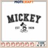 Mickey Mouse Embroidery Design 4x5x7