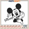 Mickey Mouse Embroidery Design 4x7 Inch