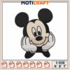Mickey Mouse Embroidery Design - 3 Sizes 1 Mickey Mouse Embroidery Design 3 Sizes