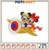 Mickey Minnie Plane Embroidery Design 1 Mickey Minnie Plane Embroidery Design