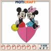 Mickey Minnie Heart Embroidery Design