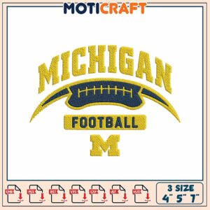 Michigan Football Embroidery Design