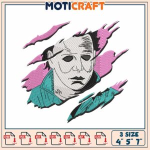 Michael Myers Embroidery Design 3 Sizes