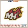 MH Flames Embroidery Design 3 Sizes