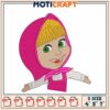 Masha Embroidery Design 4x5x7 Inch