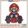 Mario Kart Embroidery Design, 3 Sizes