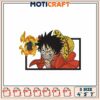 Luffy One Piece Embroidery Design 1 Luffy One Piece Embroidery Design
