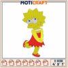 Lisa Simpson Embroidery Design 3 Sizes 1 Lisa Simpson Embroidery Design 3 Sizes