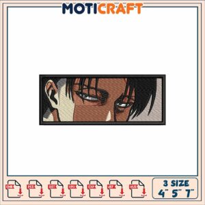 Levi Ackerman Embroidery Patch 3 Sizes