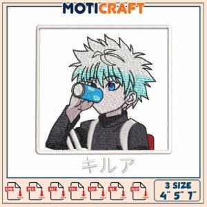 Killua Embroidery Design 4x5x7 Inch