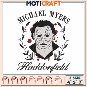 Michael Myers Embroidery Design 4x5x7 Inch