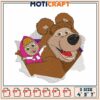 Masha and the Bear Embroidery Design