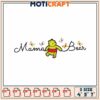 Mama Bear Embroidery Design with Cute Bear and Butterflies 2 Mama Bear Embroidery Design with Cute Bear and Butterflies