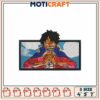 Luffy Embroidery Patch - 3 Sizes 2 Luffy Embroidery Patch 3 Sizes