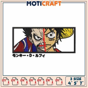 Luffy & Shanks Embroidery Design
