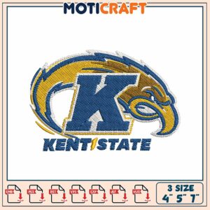 Kent State Eagle Embroidery Design