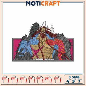Kaido One Piece Embroidery Design