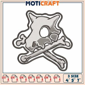 Kabutops Skull Embroidery Design Kabutops Skull Embroidery Design