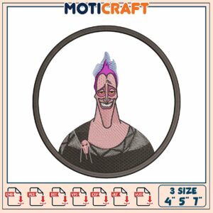 Hades Embroidery Design 3 Sizes