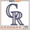 GR Monogram Embroidery Design 4x5x7 Inch