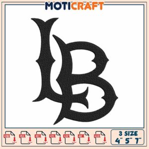 Gothic Initial B Embroidery Design