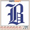Gothic Letter B Embroidery Design