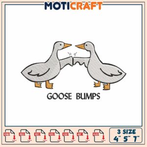 Goosebumps Embroidery Design 4x5x7