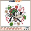 Goofy Christmas Embroidery Design