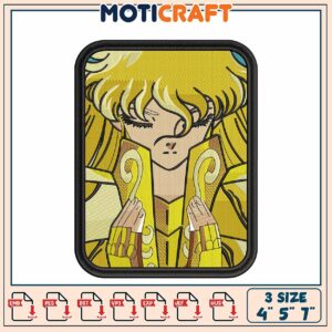 Gold Saint Seiya Embroidery Patch 3 Sizes