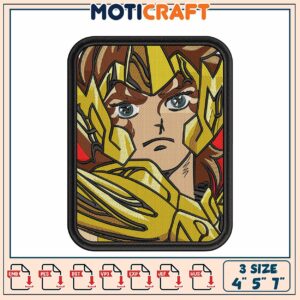 Gold Saint Embroidery Patch 3 Sizes