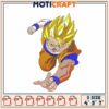 Goku Super Saiyan Embroidery Design File for Crafting Projects 2 Goku Super Saiyan Embroidery Design File for Crafting Projects