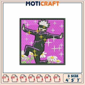 Gojo Satoru Embroidery Patch 4x5x7 Inch