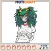 Girl Punk Embroidery Design 4x5x7 inch