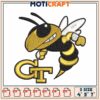 Georgia Tech Buzz Bee Embroidery Design