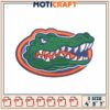 Gator Head Embroidery Design 4x7 Inch