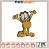 Garfield Embroidery Design 4x5x7 Inch