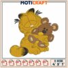 Garfield & Bear Embroidery Design 4x5x7
