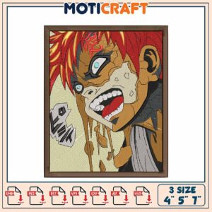 Gaara Embroidery Design, 3 Sizes